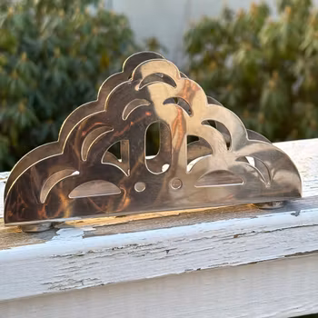 Servetthållare i nysilver, Vintage