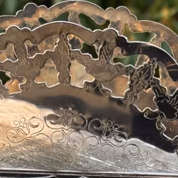 Servetthållare i nysilver, Vintage