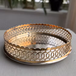 Underlägg Coaster i silverpläterad metall - Vintage