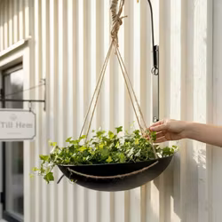 Ampel i järn och jute - Wikholm Form