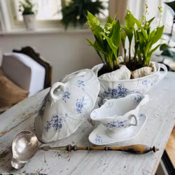 Såssnipa blå Pense för Rörstrand antik - Vintage