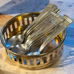 Skedar kaffeskedar teskedar - 13st silverpläterade - Vintage