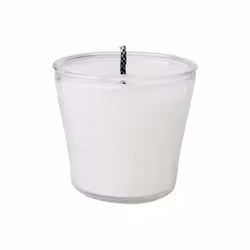 Ljus Uteljus i vitt med otroligt lång brinntid - Flera olika storlekar