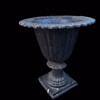 Trädgårdsurna (6) exklusiv gjutjärnskruka - Vintage