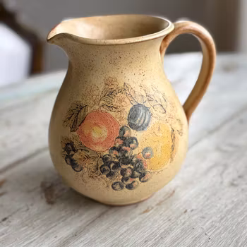 Kanna i keramik med fruktmotiv - "Campagna" Formano - Vintage