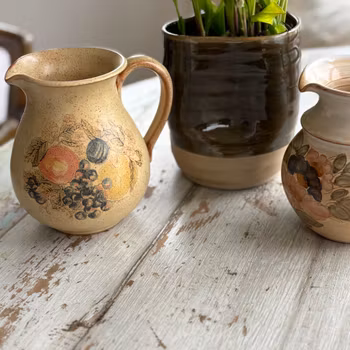 Kanna i keramik med fruktmotiv - "Campagna" Formano - Vintage