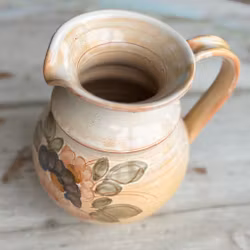 Kanna i keramik med blommotiv från franska Provence - Vintage