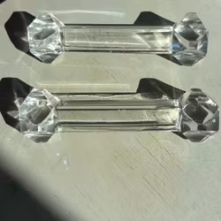 Smörtax i kristallglas - vintage