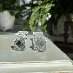 Smörtax i kristallglas - vintage