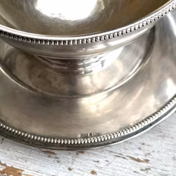 Såsskål CG Hallberg - nysilver - Vintage