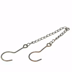 Kedja med krokar i metall - olika färg och längd