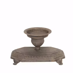 Ljusstake i metall för blockljus