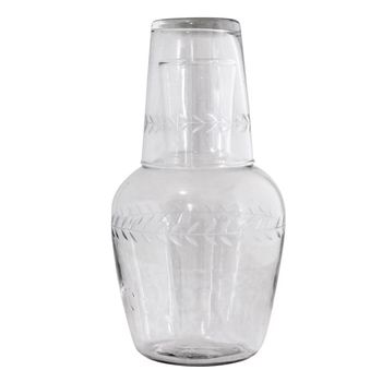 Karaff med tillhörande glas - Strömshaga