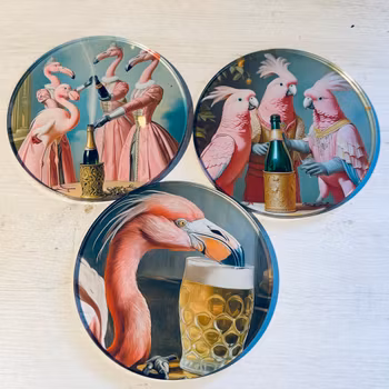 Underlägg Coasters med glada figurer & färger - Filipiniana