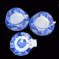 Kopp med fat Wood & Sons England - 2st + fat - Vintage