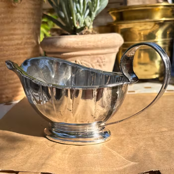 Såssnipa CG Hallberg prima nysilver - vintage