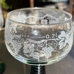 Glas Remmare-vinglas från Luminarc Frankrike 3st - Vintage