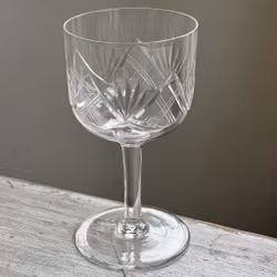 Glas fasettslipade vinglas Helga, Orrefors/Kosta - Vintage