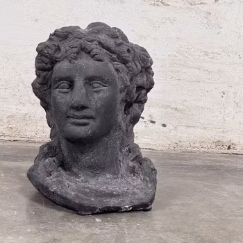 Skulptur huvud Gabriel i lera - Frejas boning