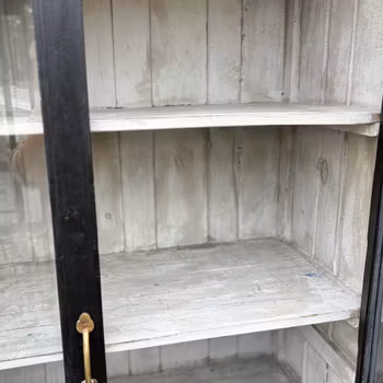 Skåp med två dörrar med glas - Vintage