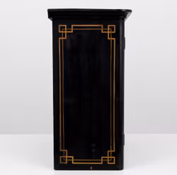 Vitrinskåp för vägg i trä och glas början av 1900 - Vintage