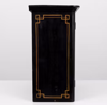 Vitrinskåp för vägg i trä och glas början av 1900 - Vintage