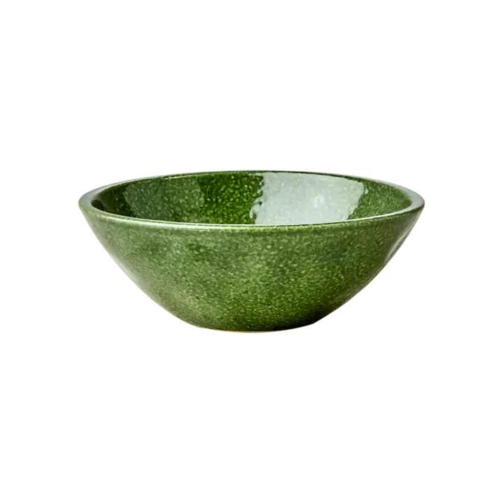 Skål i grön glasyr - D15cm - Affari of Sweden