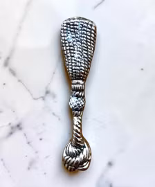 Smörtaxar i nysilver franska tofsar - Vintage