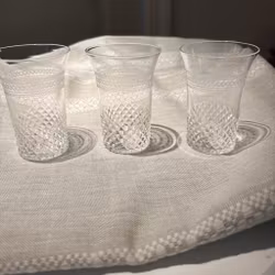 Glas selterglas i kristall 7st - Vintage