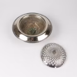 Blomsterfakir Antik bordsuppsats för blommor i nysilver - Oxford 1900-tal - Vintage