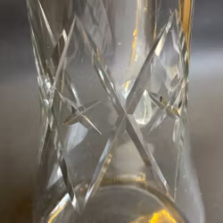 Glaskanna med elegant dekor - Vintage