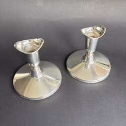 Ljusstakar i silver – ett par, omkring 1960 - Vintage