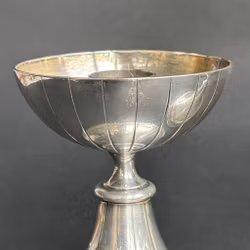 Ljusstakar i nysilver – Gunnar Ander för Ystad-Metall - vintage