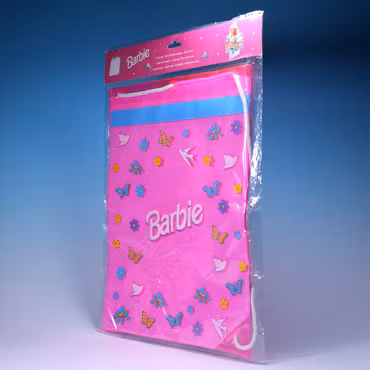 Gympaväska Barbie - Neonrosa Skönhet - MISB - 1996