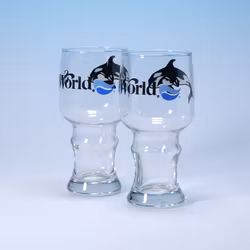 Glas Sea World Shamu - Souvenirglas 90-tal - 2st