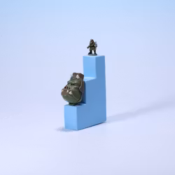 Micro Machines Mini Figure Head Gamorrean Guard - Galoob 1996 - KOMPLETT