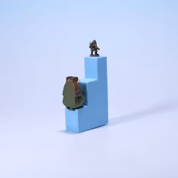 Micro Machines Mini Figure Head Gamorrean Guard - Galoob 1996 - KOMPLETT