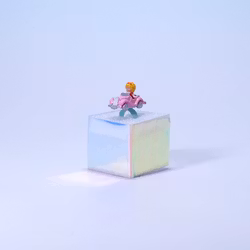 Polly Pocket Polly's Sports Car Ring - Mattel/Blue Bird 1989 - KOMPLETT