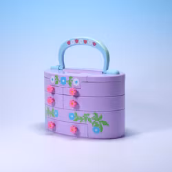 Polly Pocket Beauty Case Playset - Mattel/Blue Bird 1991 - KOMPLETT