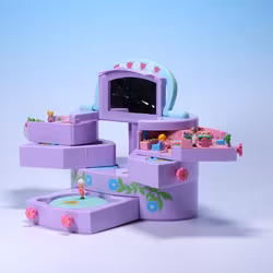 Polly Pocket Beauty Case Playset - Mattel/Blue Bird 1991 - KOMPLETT
