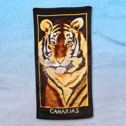 Badlakan Canarias Tiger - Vintage Beach Towel Morfarcore