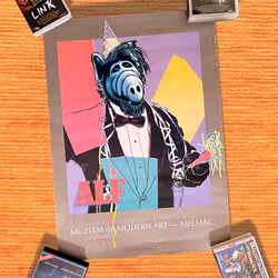 Poster Alf Muzeem de Modern Art — Melmac - 80-tal