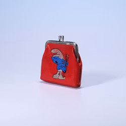 Portmonnä Smurfarna Gitarrsmurfen - Läcker & Liten - 70-tal