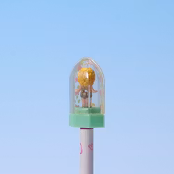 Polly Pocket Pencil Top Light Green Gold Variant - Mattel/Blue Bird 1990 - KOMPLETT