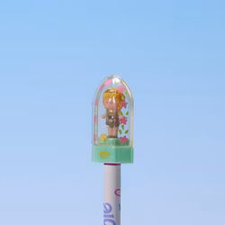 Polly Pocket Pencil Top Light Green Gold Variant - Mattel/Blue Bird 1990 - KOMPLETT