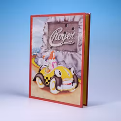 Pärm för A4 Walt Disney Amblin Vem Satte Dit Roger Rabbit - Roger & Jessica Rabbit inuti Benny the Cab - Esselte 1987