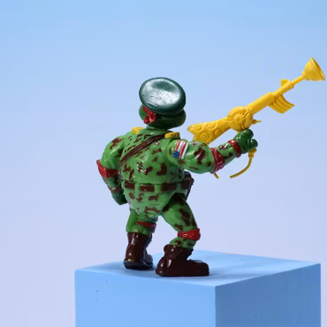 Teenage Mutant Ninja Turtles Raph, the Green Teen Beret - Playmates Toys 1991