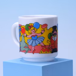 Porslinsmugg Smarties - Cirkus - Arcopal France - 1990