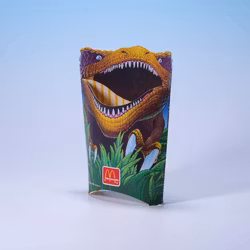 McDonald's Pommes Frites-behållare T-Rex - Jurassic Park - 1993 - Rare Find!