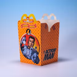 Happy Meal-box Action Man - Svensk - McDonald's 2000